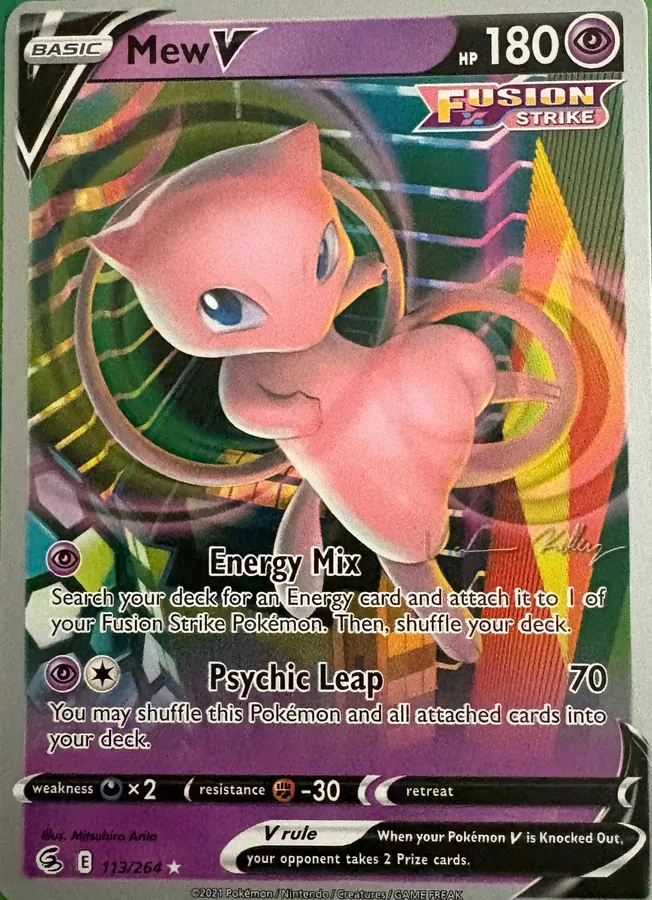 World Championships 2023 Mew V [Vance-Kelley] Pokémon card
